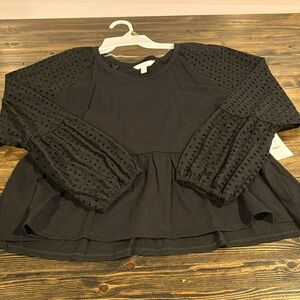Time and Tru black top, size l, new